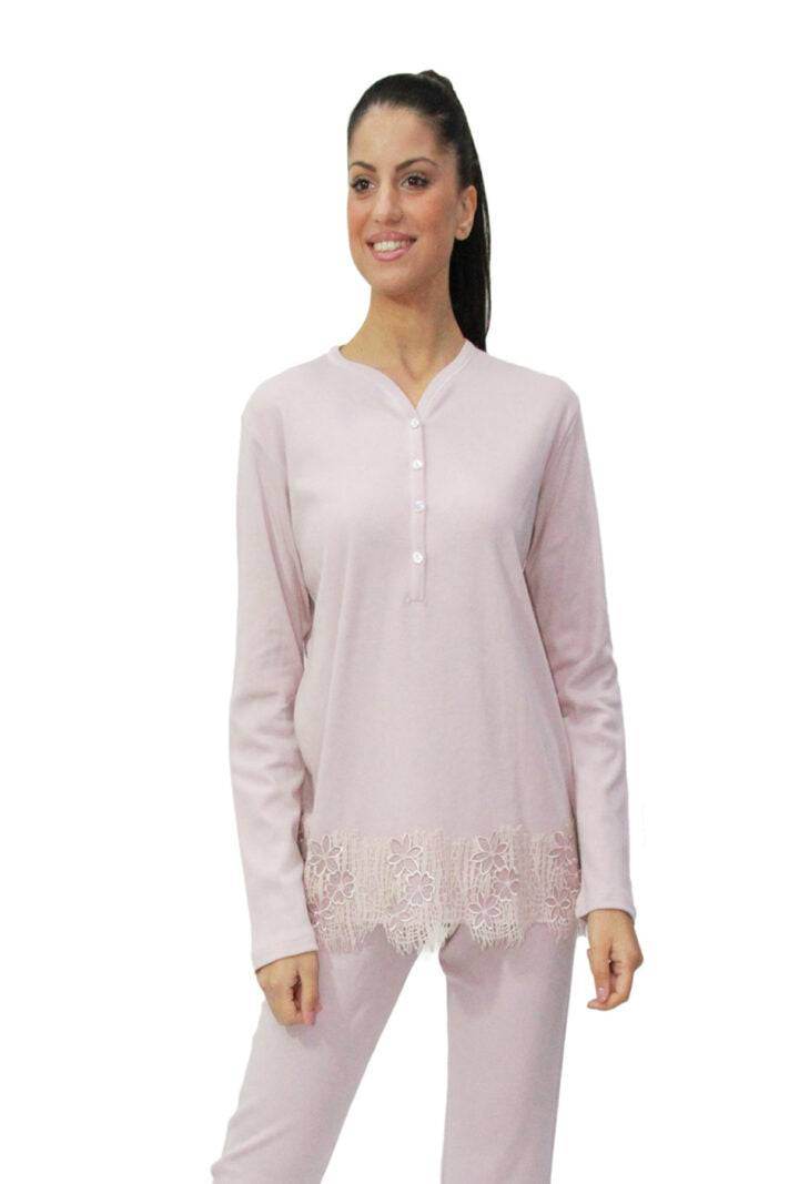 Pigiama Lungo Donna I1923 Fida - evabiancheria