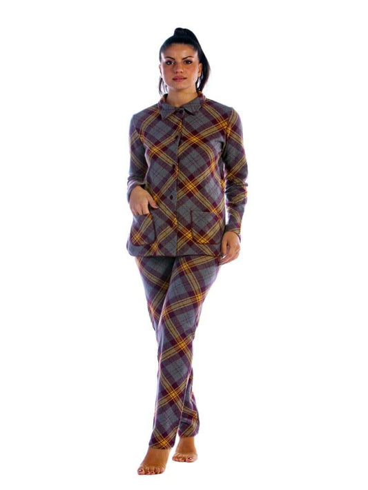 Pigiama Lungo Donna I2118 Fida - evabiancheria