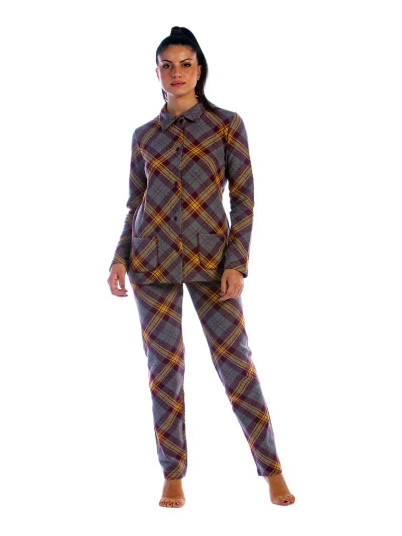 Pigiama Lungo Donna I2118 Fida - evabiancheria
