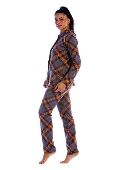 Pigiama Lungo Donna I2118 Fida - evabiancheria