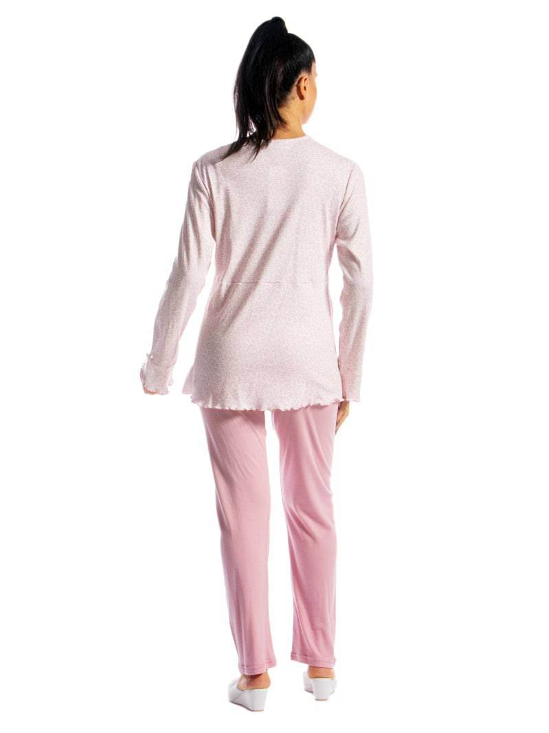 Pigiama Lungo Donna I21351 3 Prima Rosa - evabiancheria