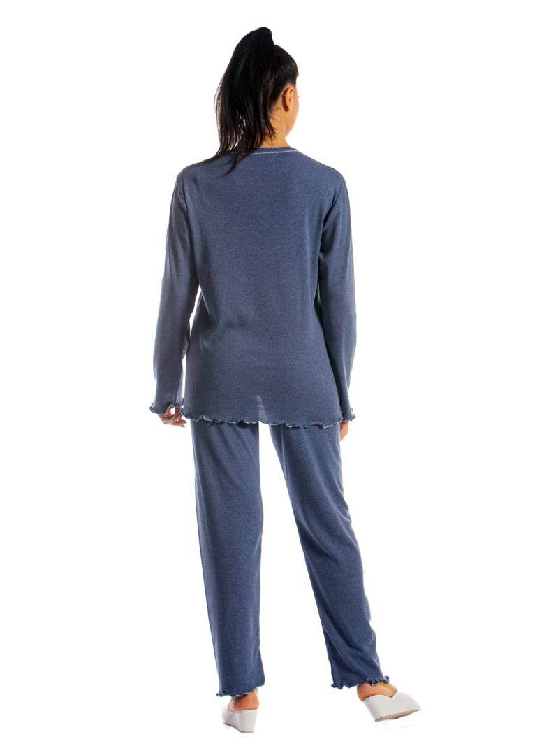 Pigiama Lungo Donna I21353 3B Prima Rosa - evabiancheria