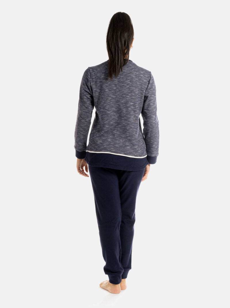 Pigiama Lungo Donna I21361 3 Prima Rosa - evabiancheria