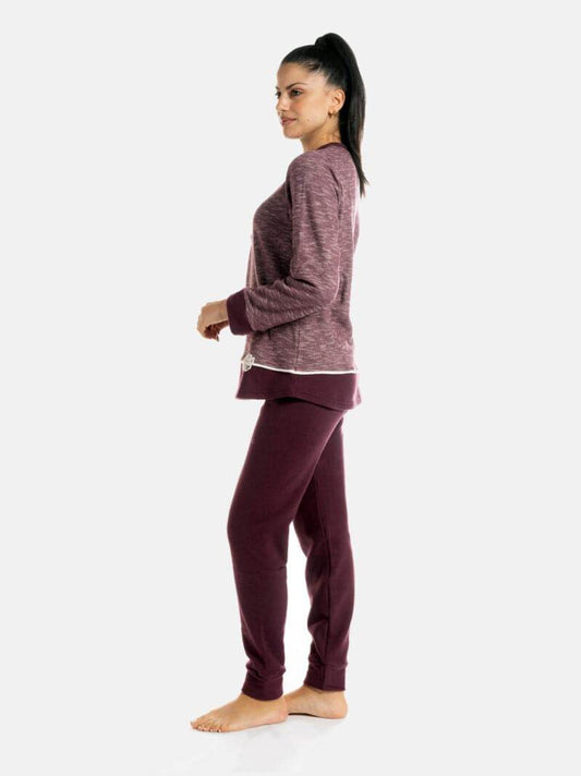 Pigiama Lungo Donna I21361 3 Prima Rosa - evabiancheria