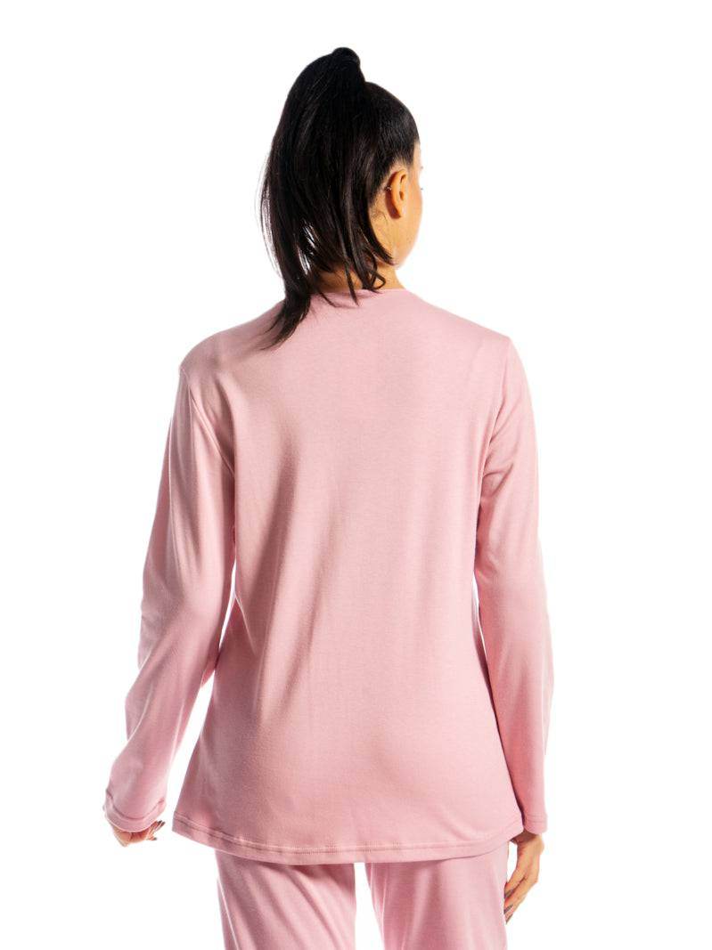 Pigiama Lungo Donna I21374 3B Prima Rosa - evabiancheria
