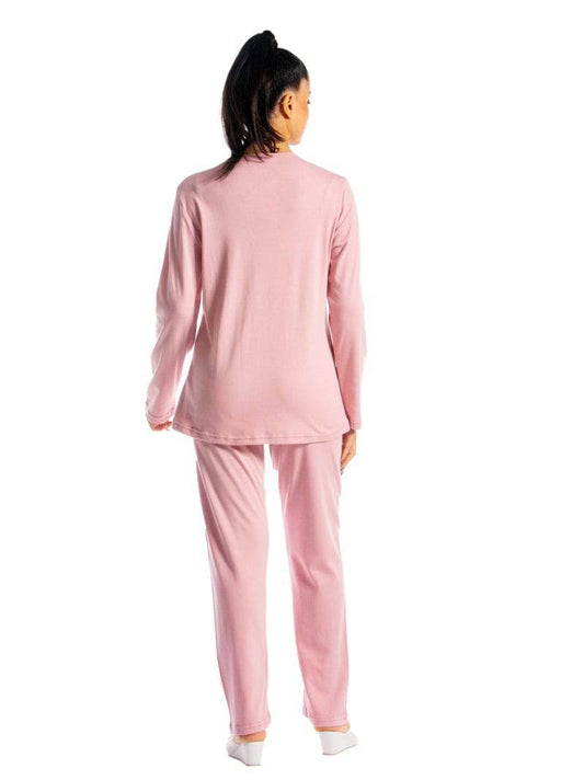 Pigiama Lungo Donna I21374 3B Prima Rosa - evabiancheria