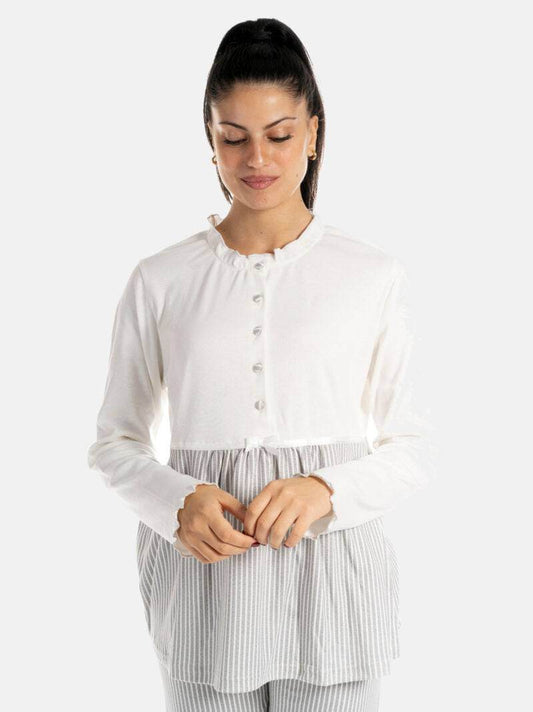 Pigiama Lungo Donna I21382 3 Prima Rosa - evabiancheria