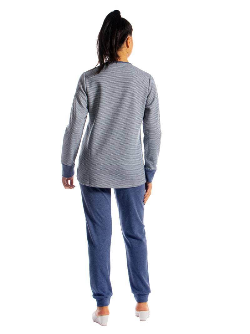 Pigiama Lungo Donna I21397 3 Prima Rosa - evabiancheria