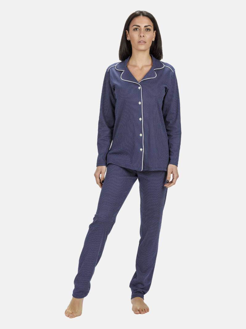Pigiama Lungo Donna I2221 Fida - evabiancheria