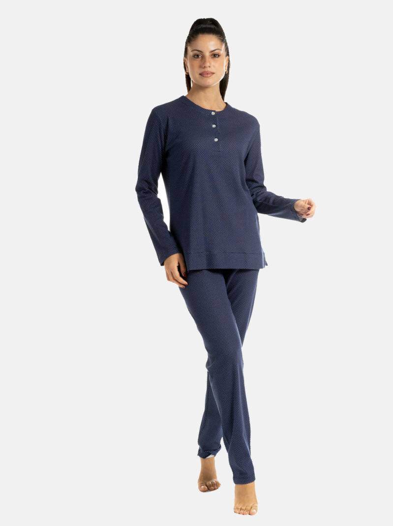 Pigiama Lungo Donna I2223B Fida - evabiancheria