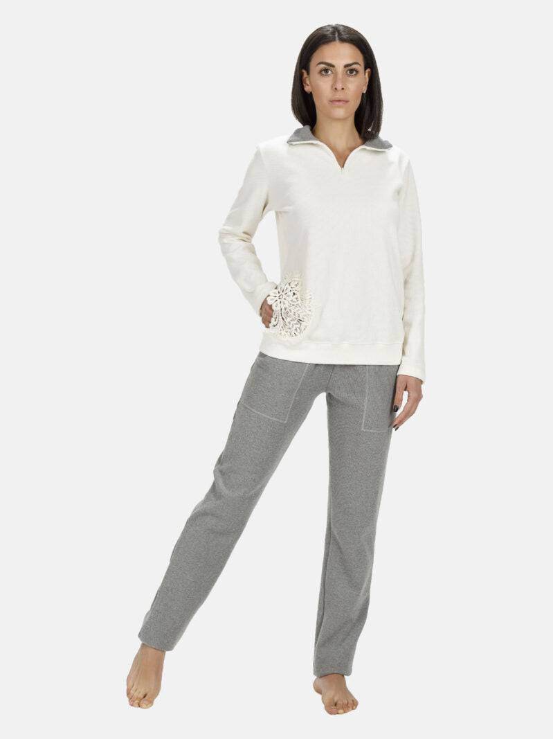 Pigiama Lungo Donna I2226 Fida - evabiancheria