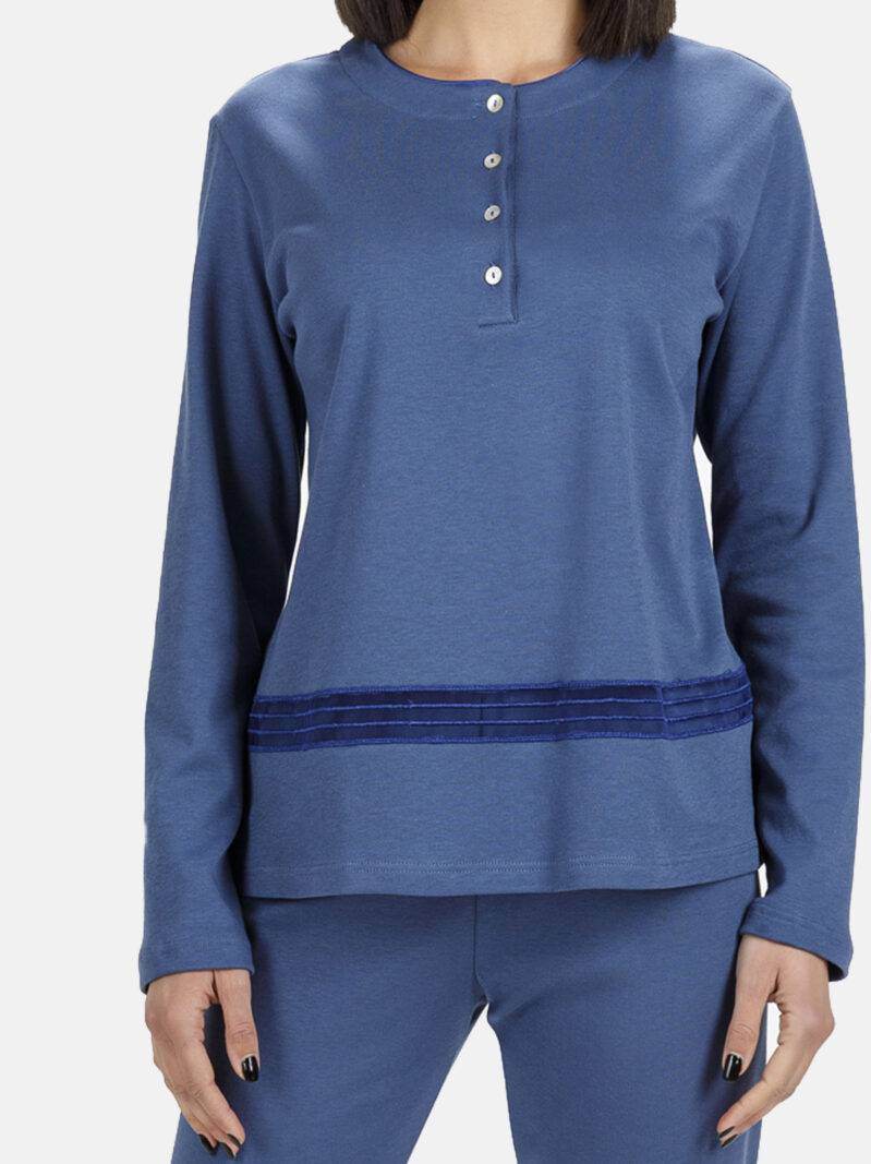 Pigiama Lungo Donna I2227 Fida - evabiancheria