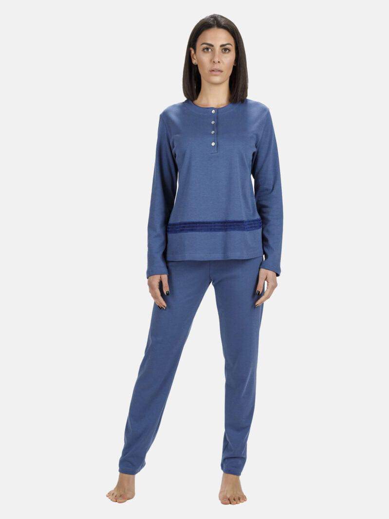Pigiama Lungo Donna I2227 Fida - evabiancheria