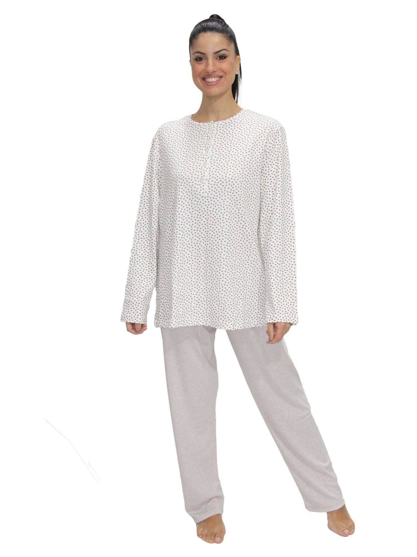 Pigiama Lungo Donna I22476 3 Prima Rosa - evabiancheria