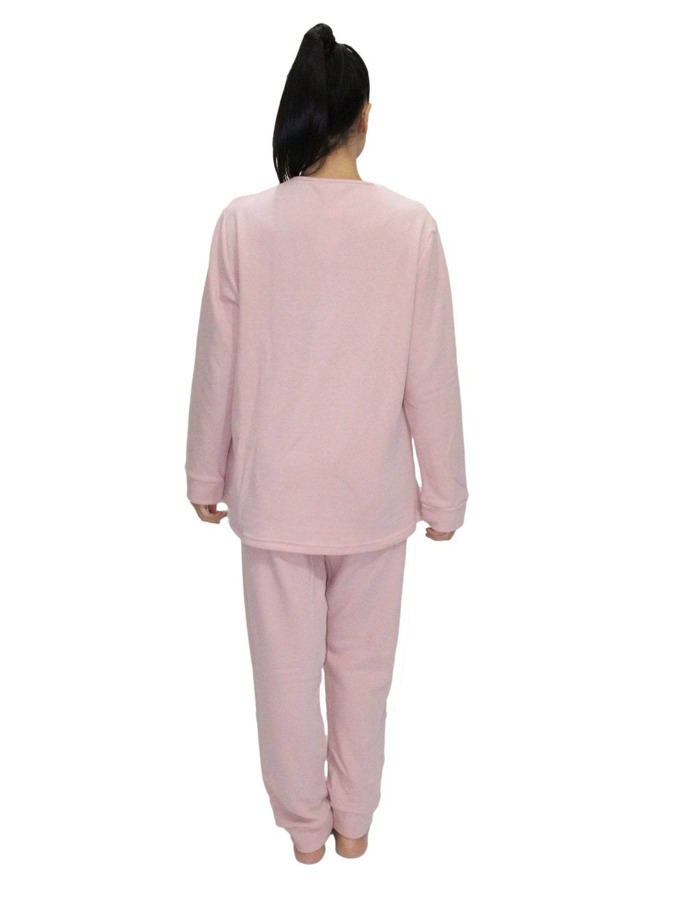 Pigiama Lungo Donna I22493 3 Prima Rosa - evabiancheria