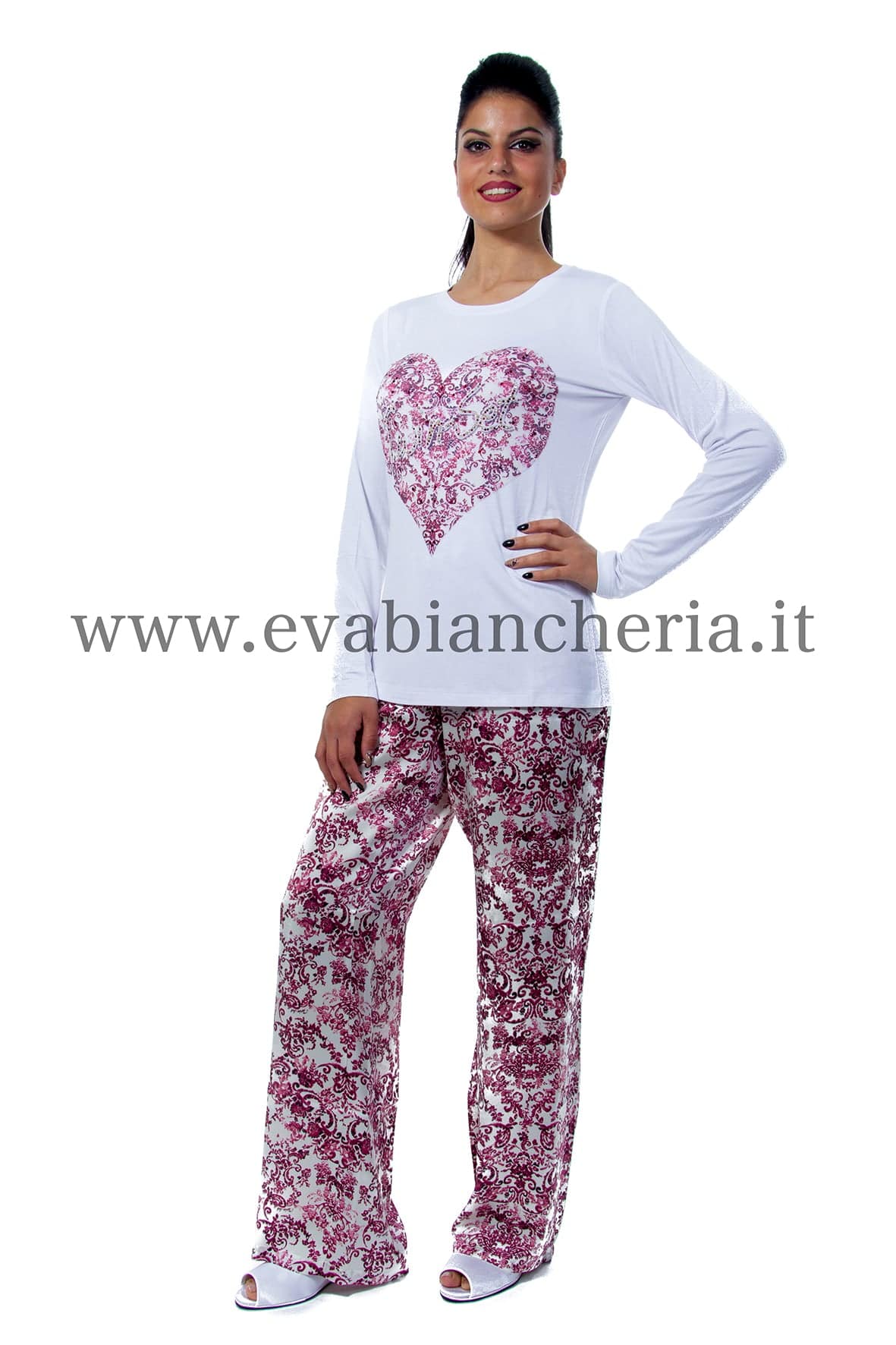 Pigiama Lungo Donna IA6AQQ AJJ Twin Set evabiancheria