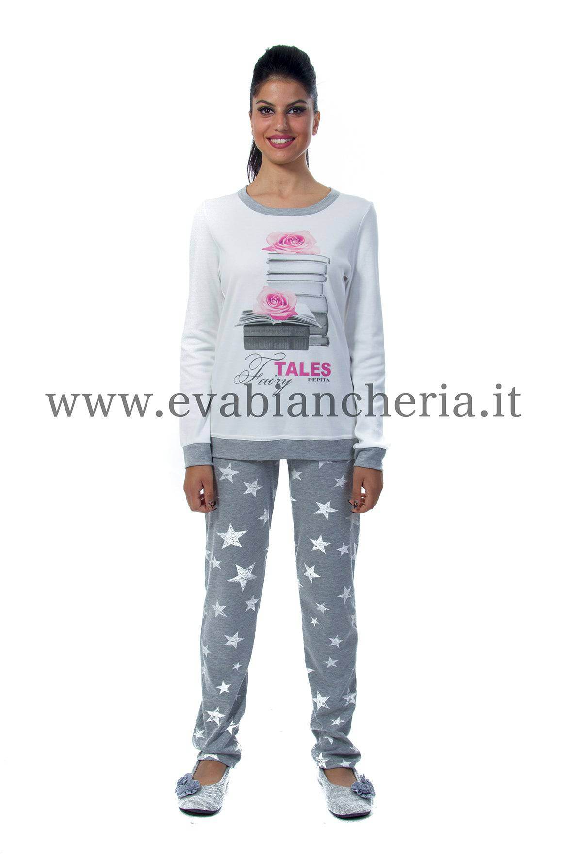 Pigiama Lungo Donna LAVINIA 8995 Pepita - evabiancheria