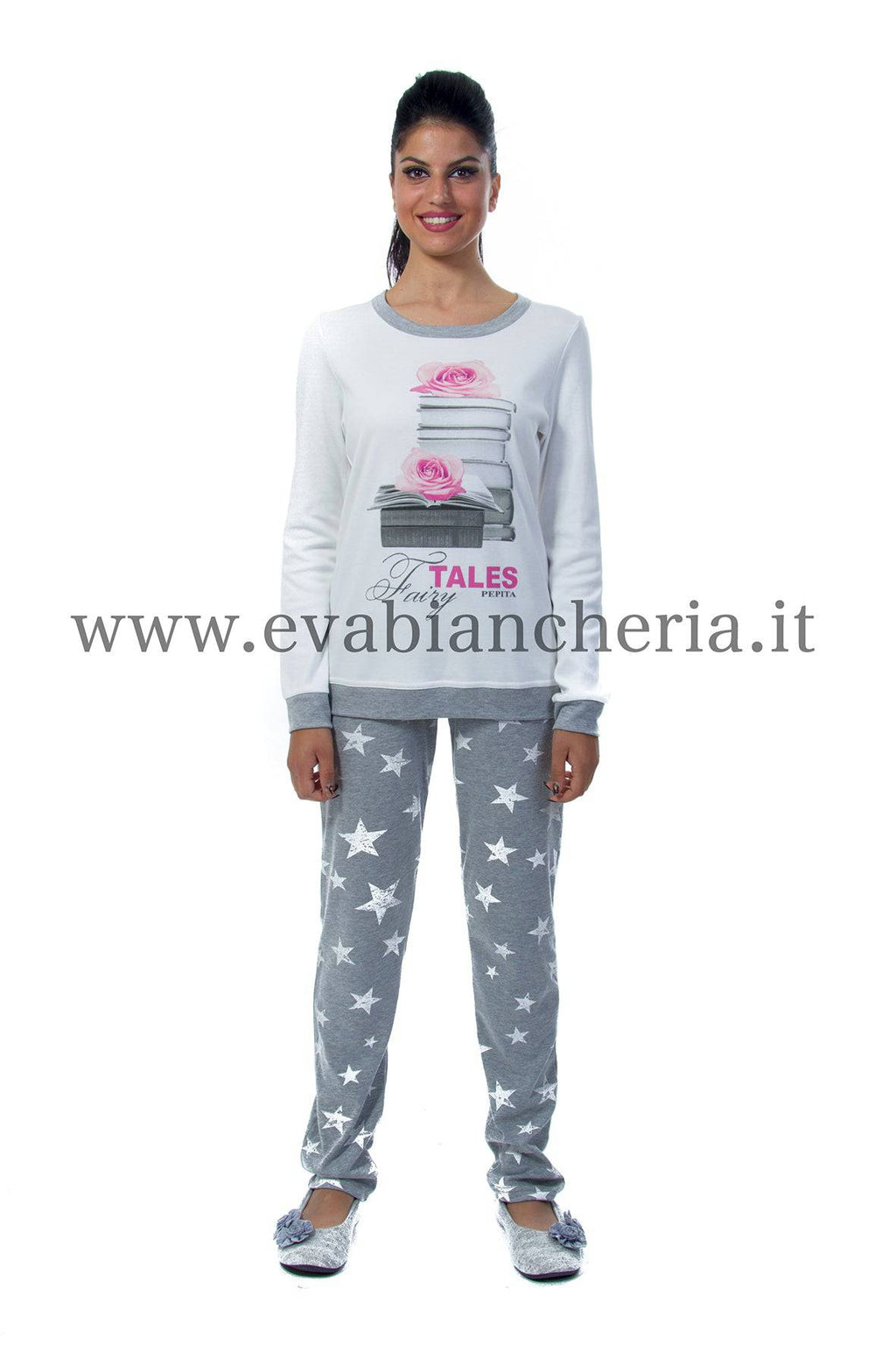 Pigiama Lungo Donna LAVINIA 8995 Pepita evabiancheria