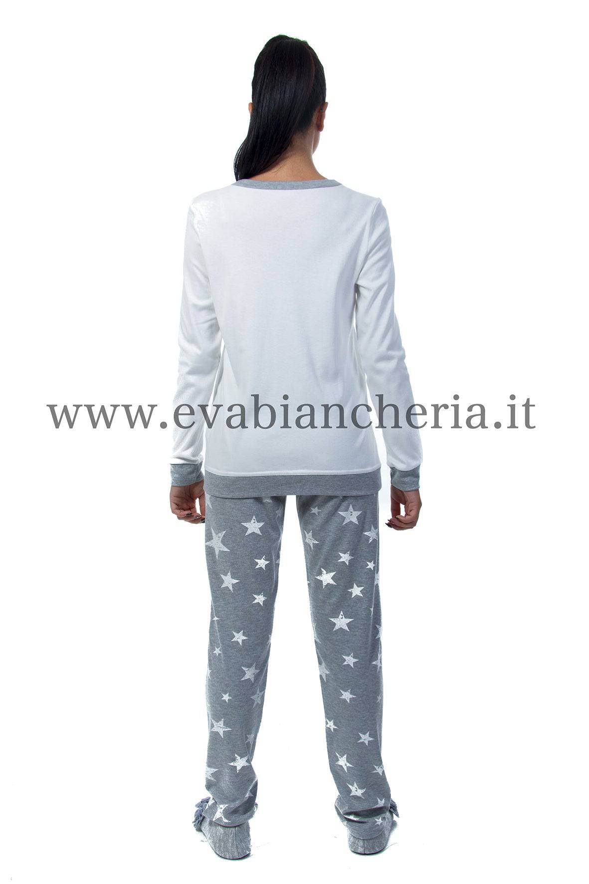 Pigiama Lungo Donna LAVINIA 8995 Pepita - evabiancheria