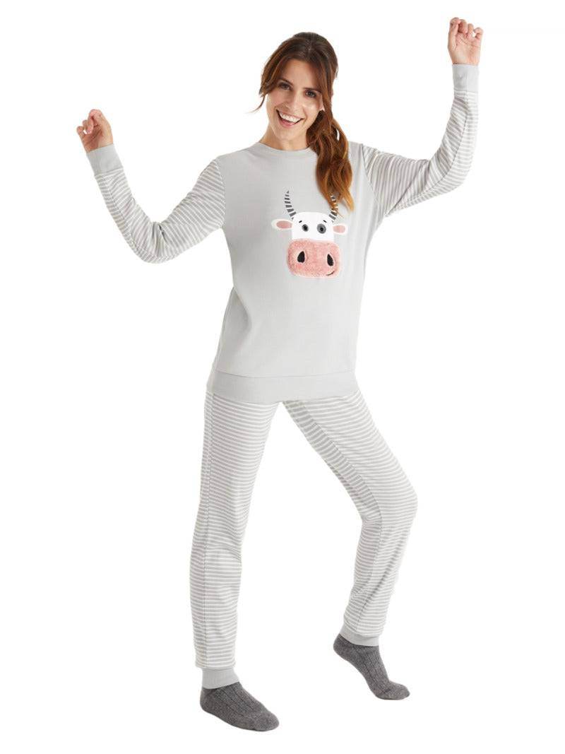 Pigiama Lungo Donna N12542 Promise - evabiancheria