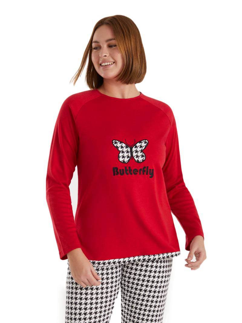 Pigiama Lungo Donna N12552 Promise - evabiancheria