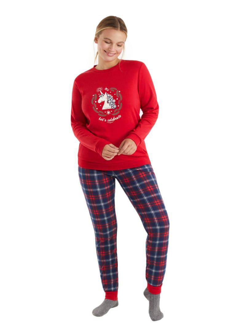 Pigiama Lungo Donna N12682 Promise - evabiancheria