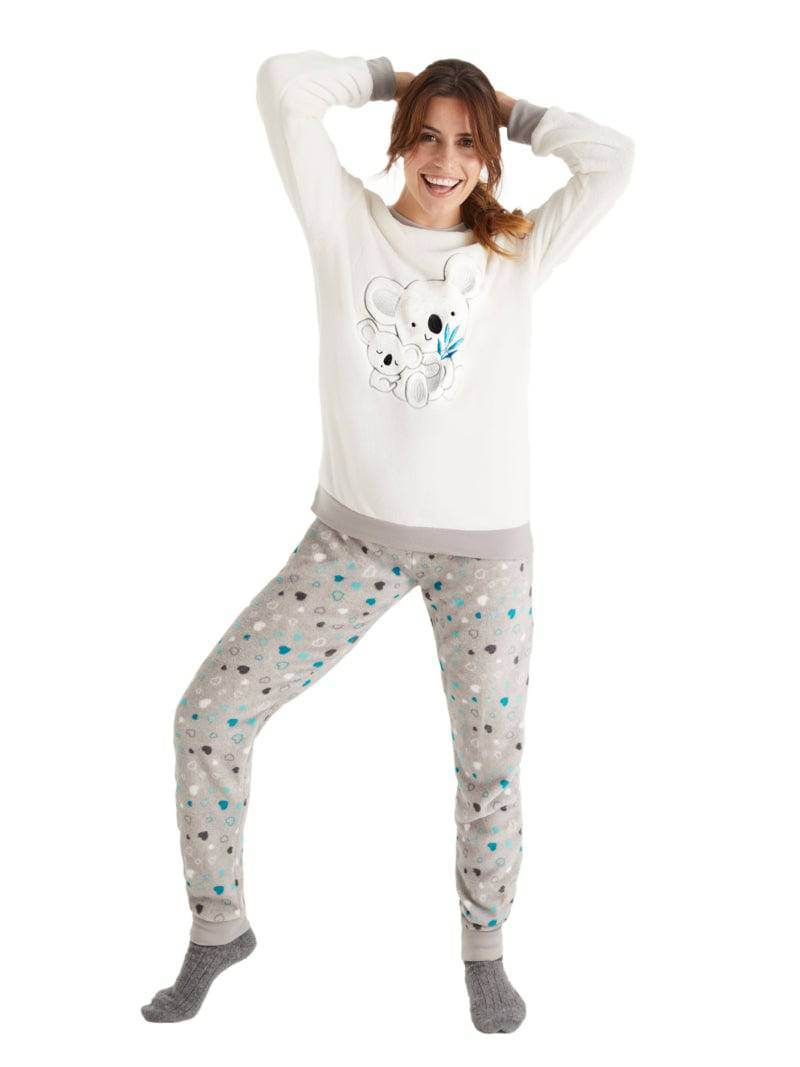 Pigiama Lungo Donna N12712 Promise - evabiancheria