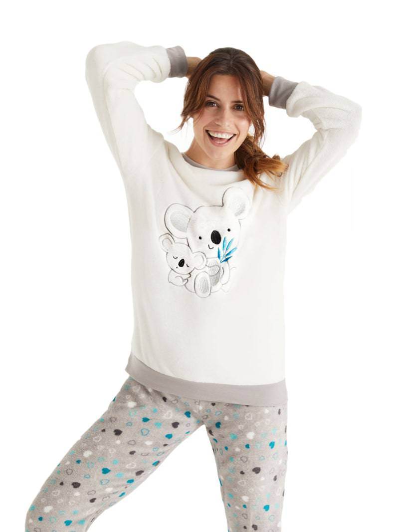 Pigiama Lungo Donna N12712 Promise - evabiancheria