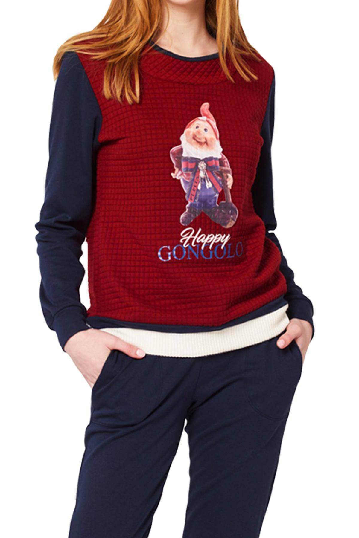 Pigiama Lungo Donna NEVE 5040 Pepita - evabiancheria