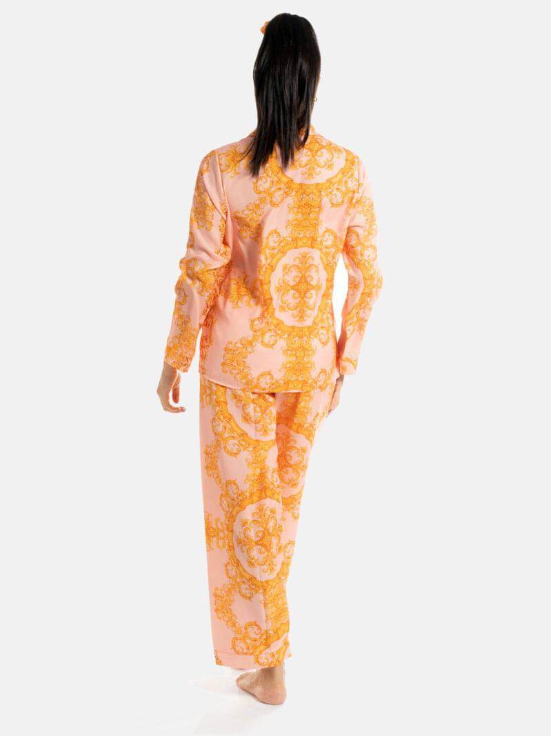 Pigiama Lungo Donna ORCHIDEA NEW VERSAC Filo D Angelo - evabiancheria