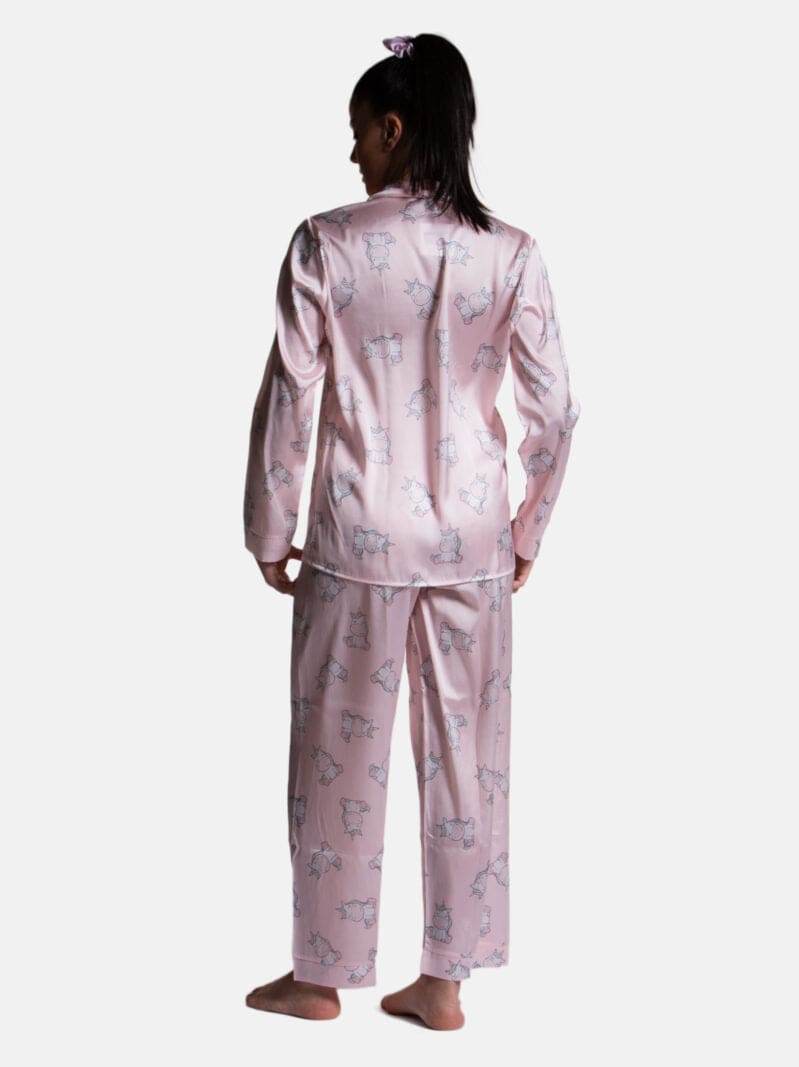 Pigiama Lungo Donna ORCHIDEA UNICORNO Filo D Angelo - evabiancheria