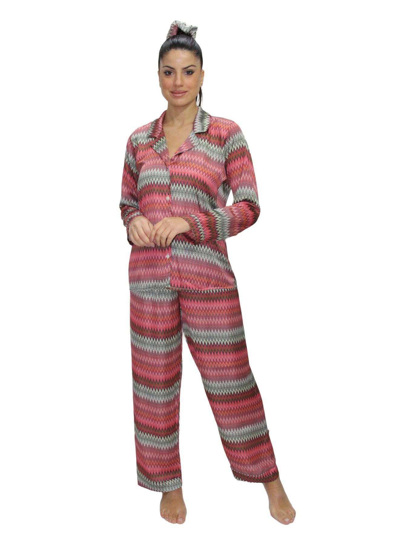 Pigiama Lungo Donna Orchidea Misso Filo D Angelo - evabiancheria