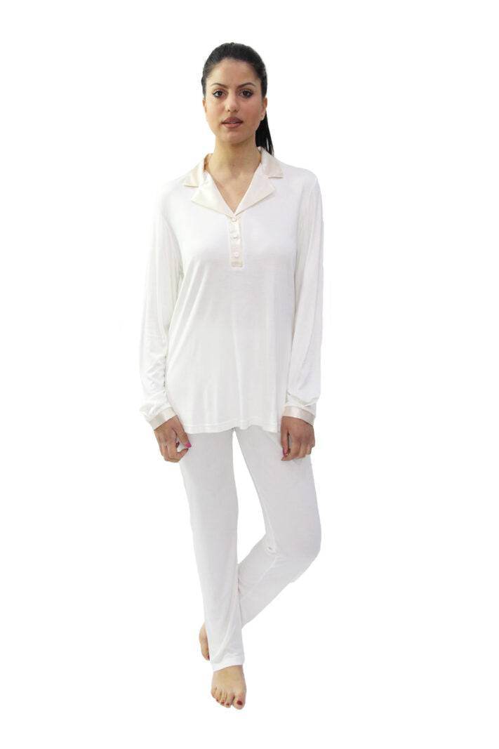 Pigiama Lungo Donna P520 Prima Rosa - evabiancheria