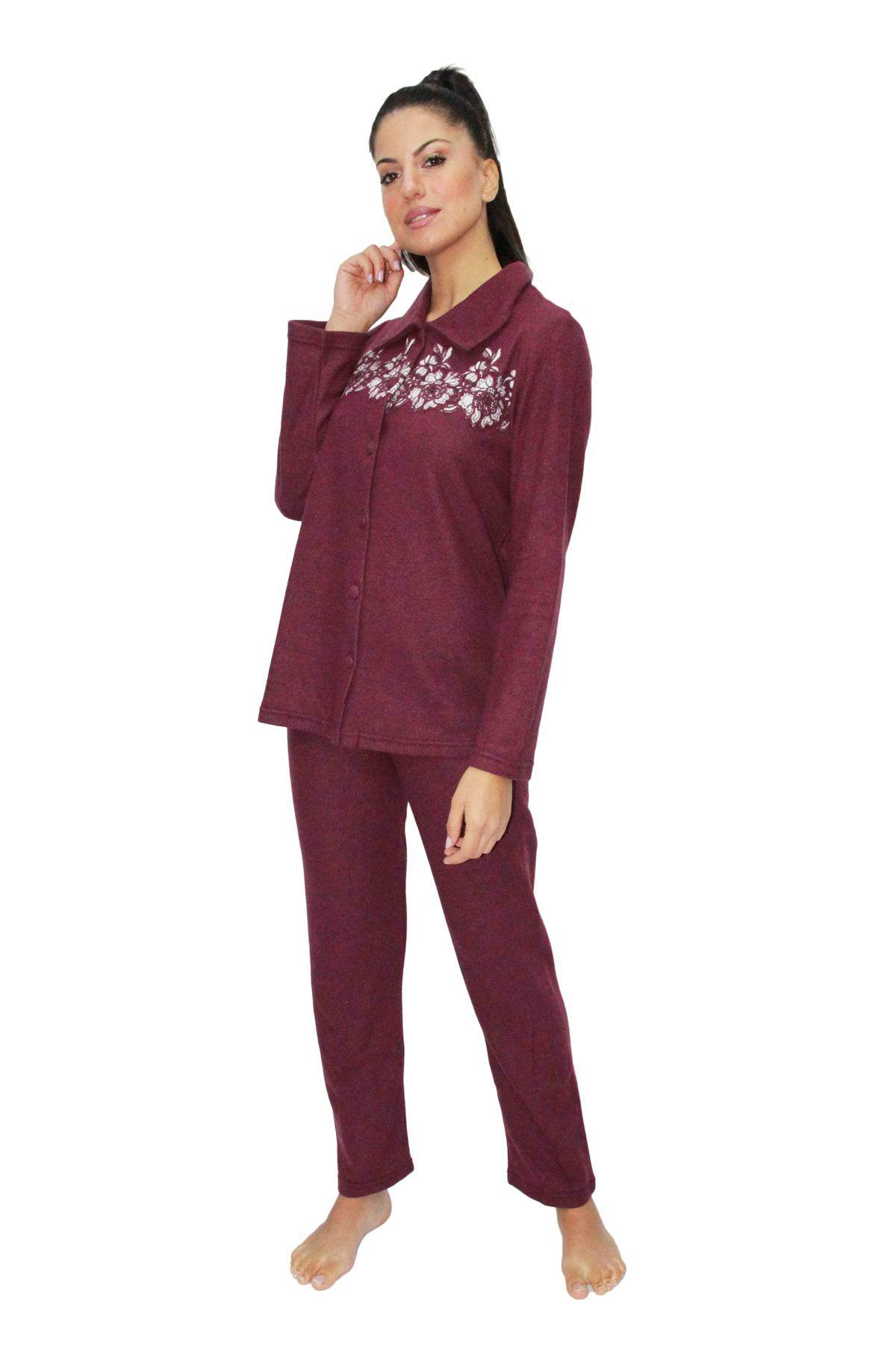 Pigiama Lungo Donna P534-4-AP Prima Rosa - evabiancheria