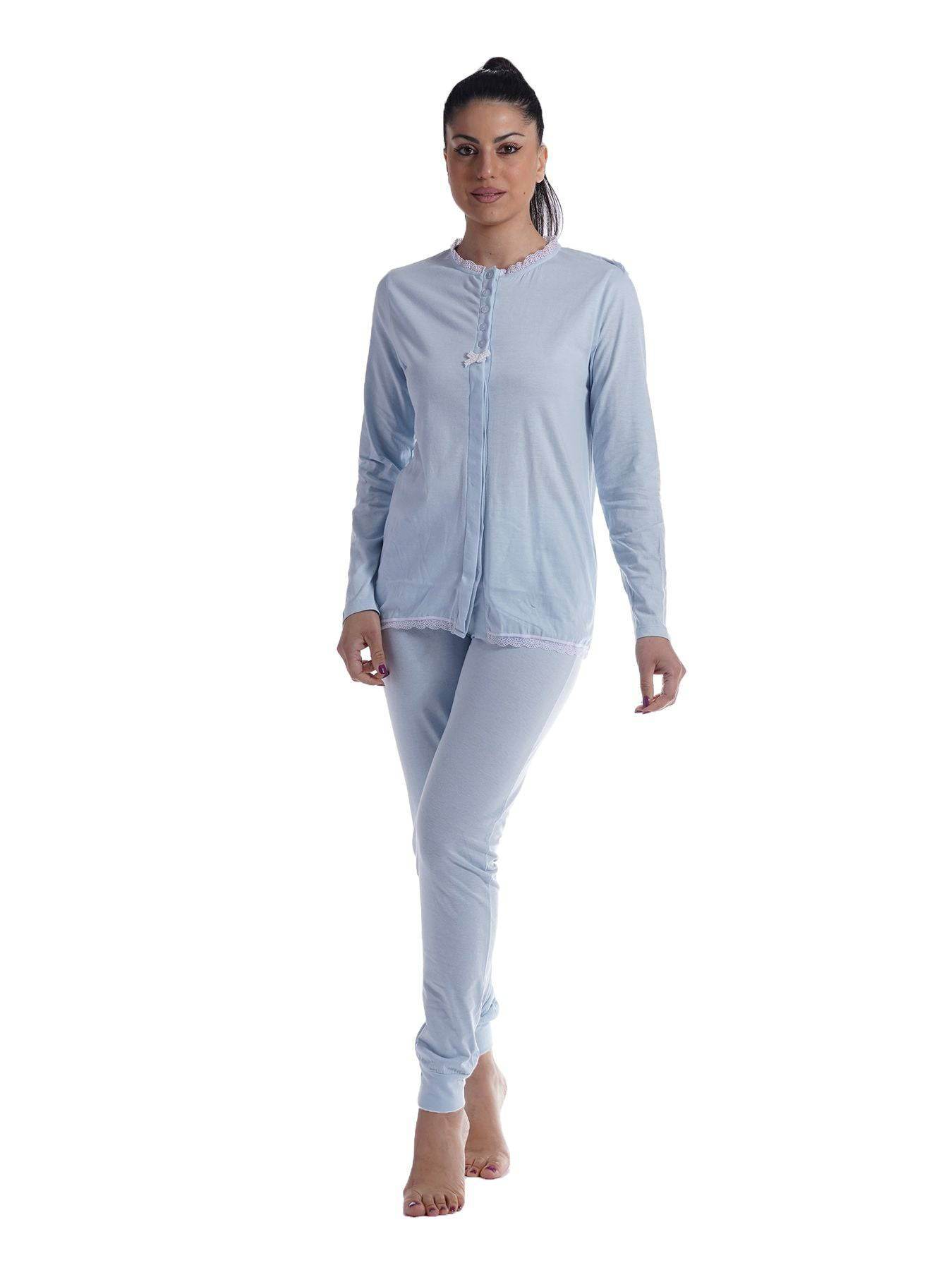 Pigiama Lungo Donna PDM422B Milk and Honey - evabiancheria