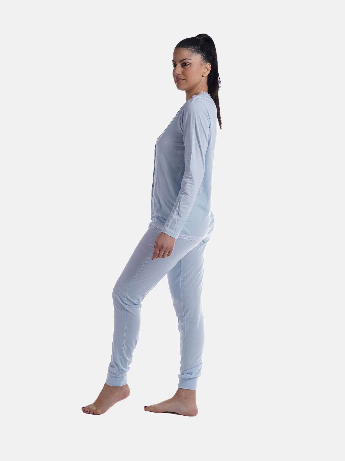 Pigiama Lungo Donna PDM422B Milk and Honey - evabiancheria