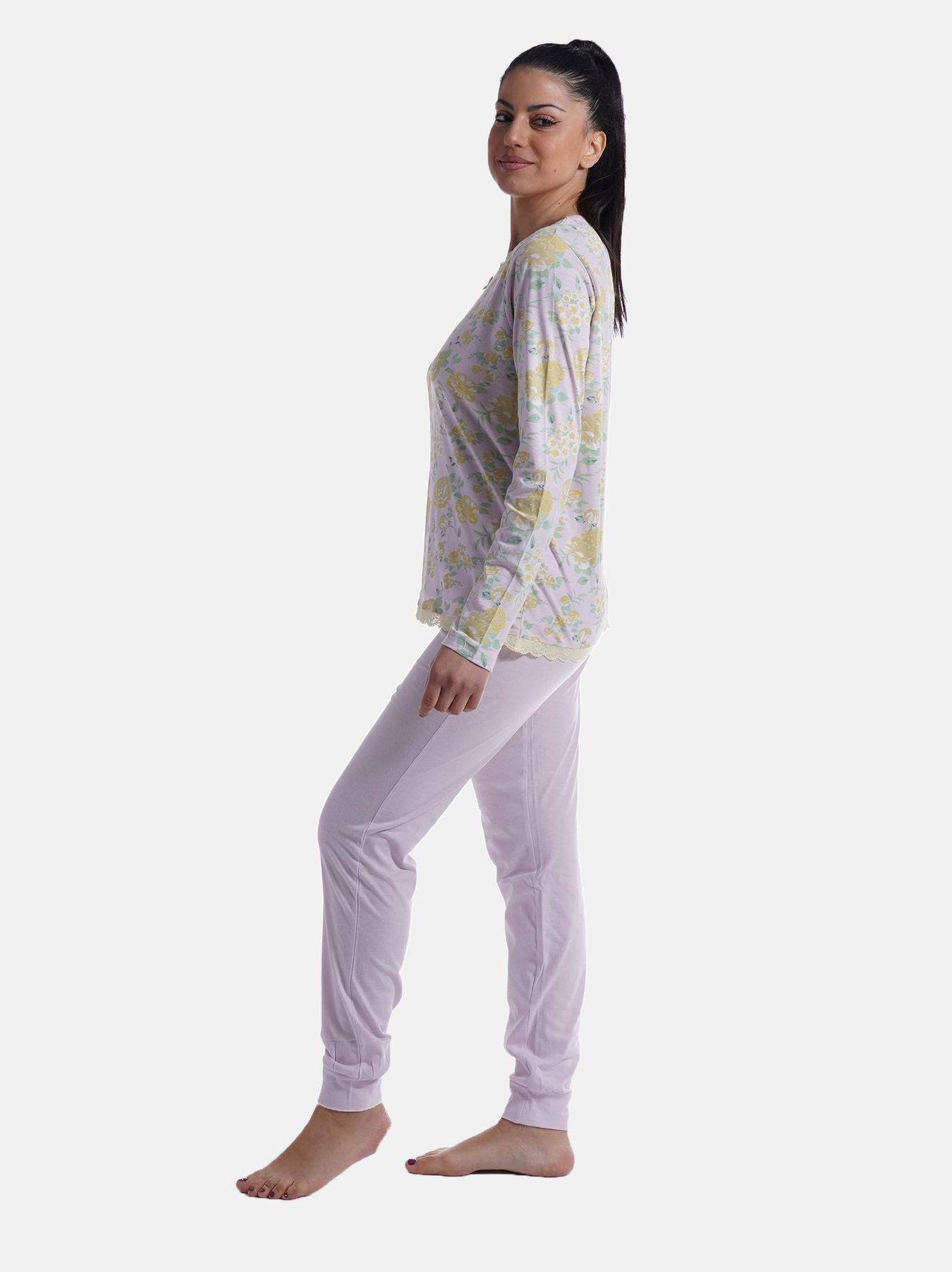 Pigiama Lungo Donna PDM427B Milk and Honey - evabiancheria