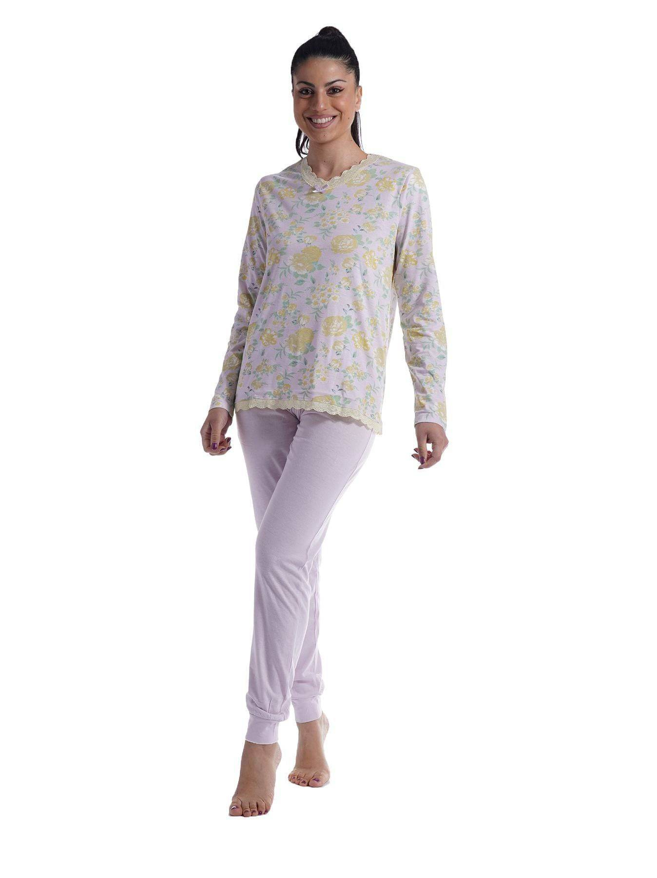 Pigiama Lungo Donna PDM427B Milk and Honey - evabiancheria