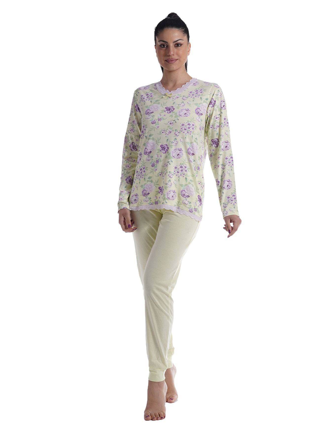 Pigiama Lungo Donna PDM427B Milk and Honey - evabiancheria