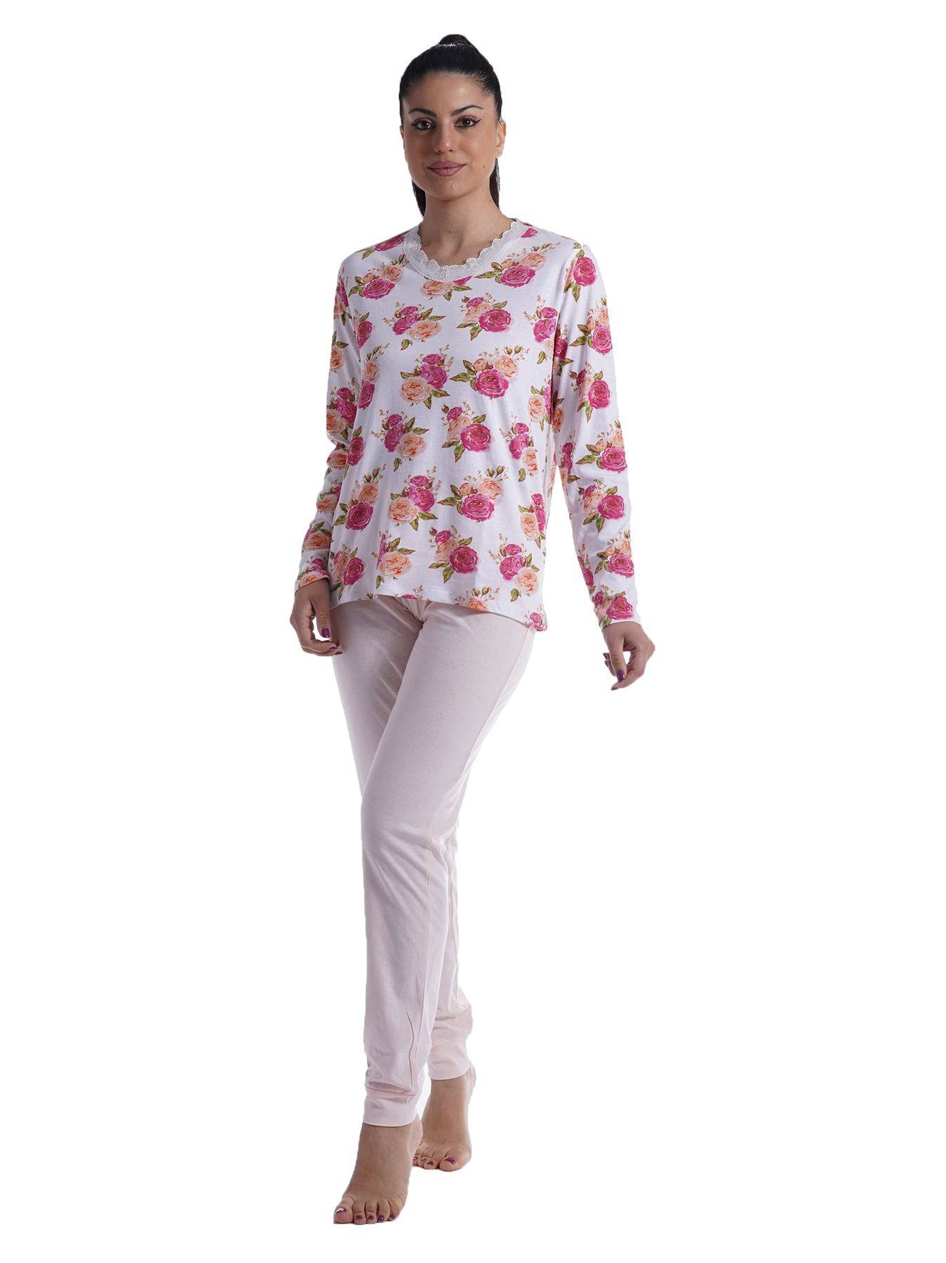 Pigiama Lungo Donna PDM429B Milk and Honey evabiancheria