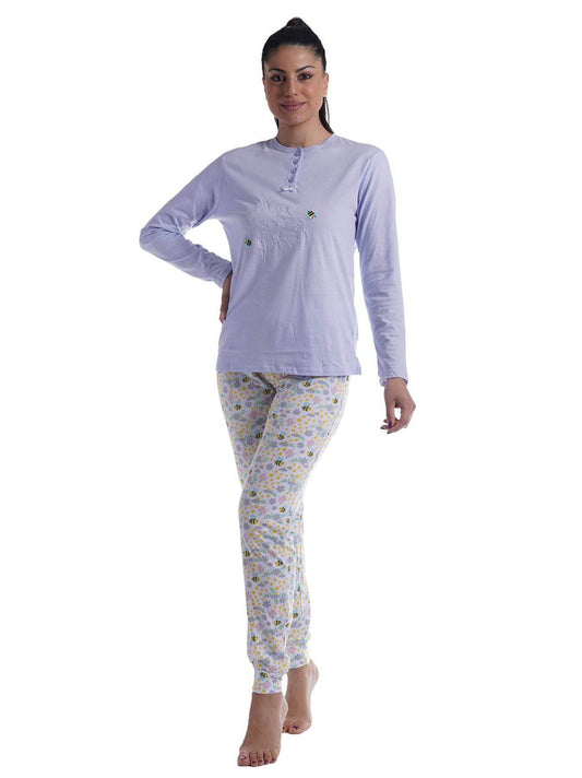 Pigiama Lungo Donna PDM430B Milk and Honey - evabiancheria