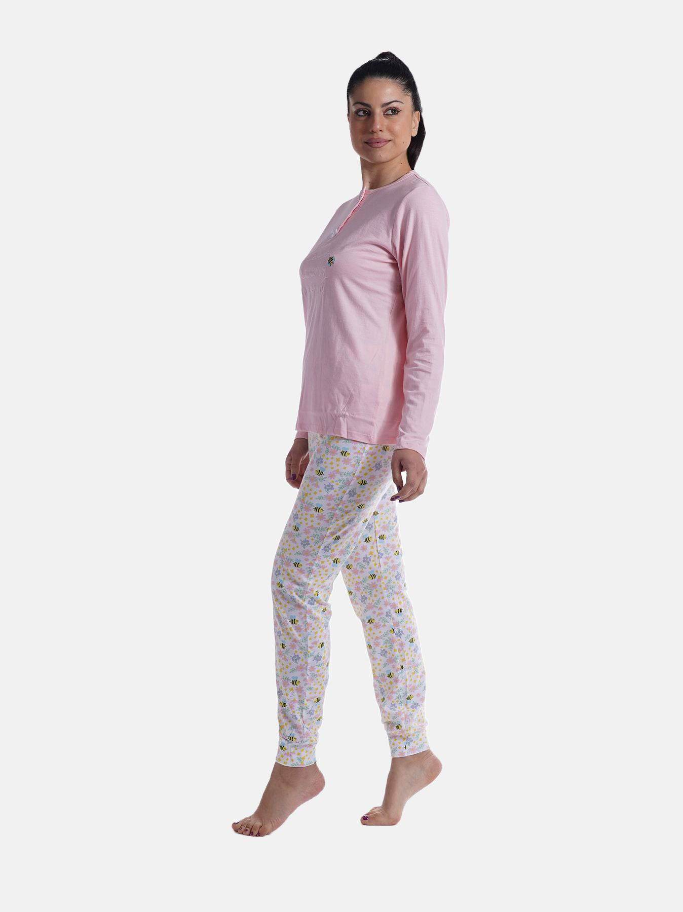 Pigiama Lungo Donna PDM430B Milk and Honey - evabiancheria