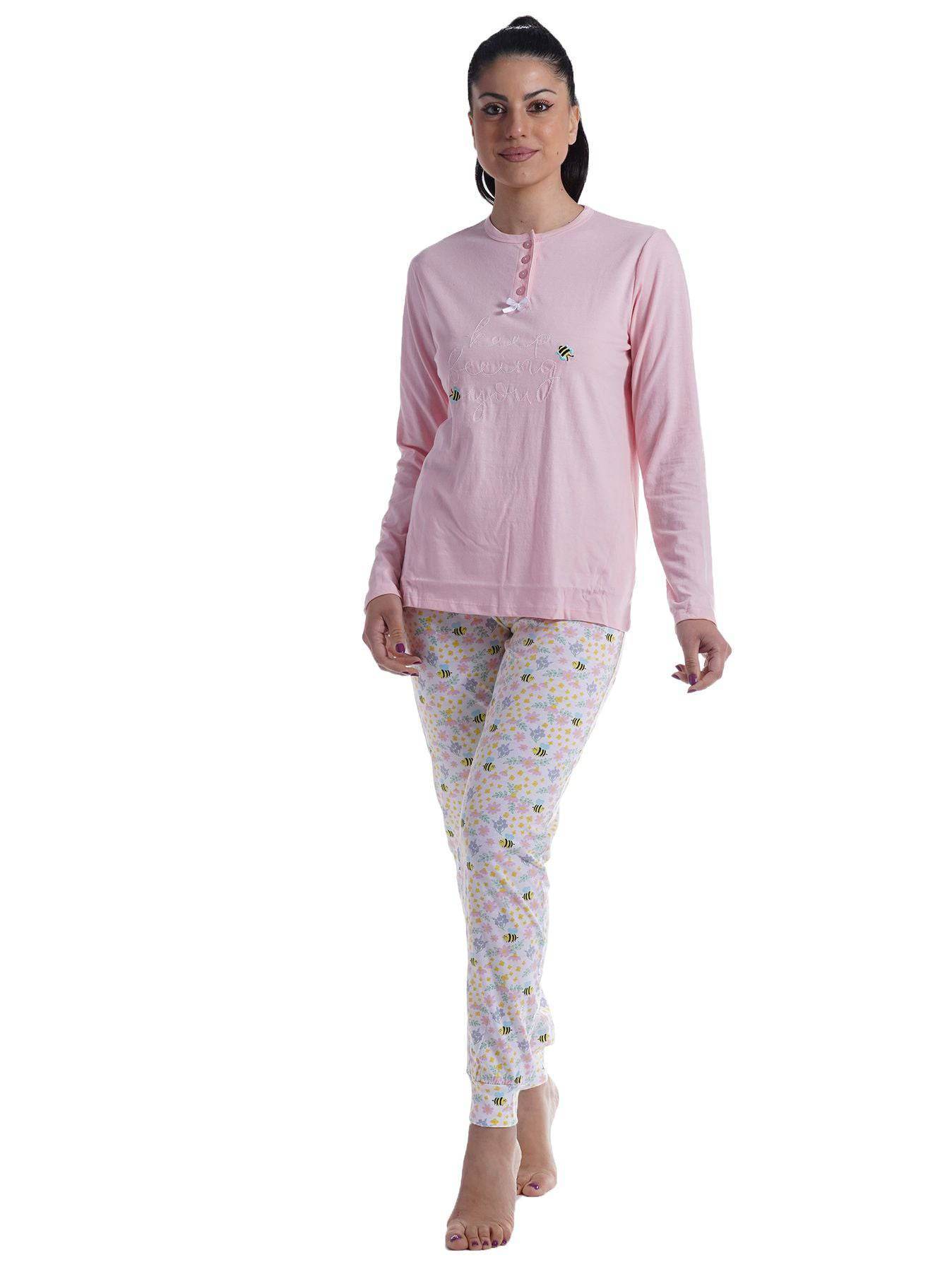 Pigiama Lungo Donna PDM430B Milk and Honey - evabiancheria
