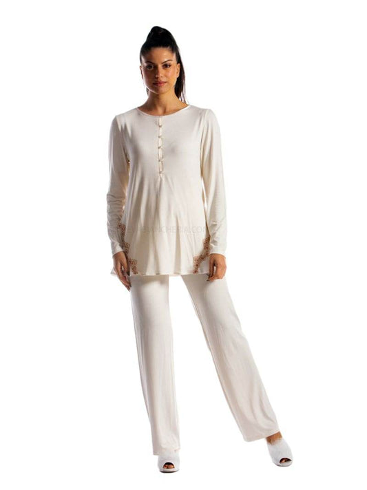 Pigiama Lungo Donna RUBINO 8341 Tata - evabiancheria