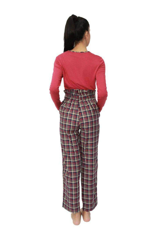 Pigiama Lungo Donna SIBILLA 6521 Pepita - evabiancheria