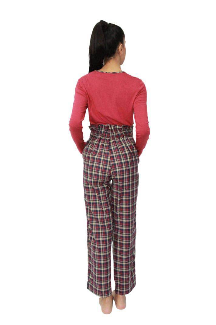 Pigiama Lungo Donna SIBILLA 6521 Pepita - evabiancheria