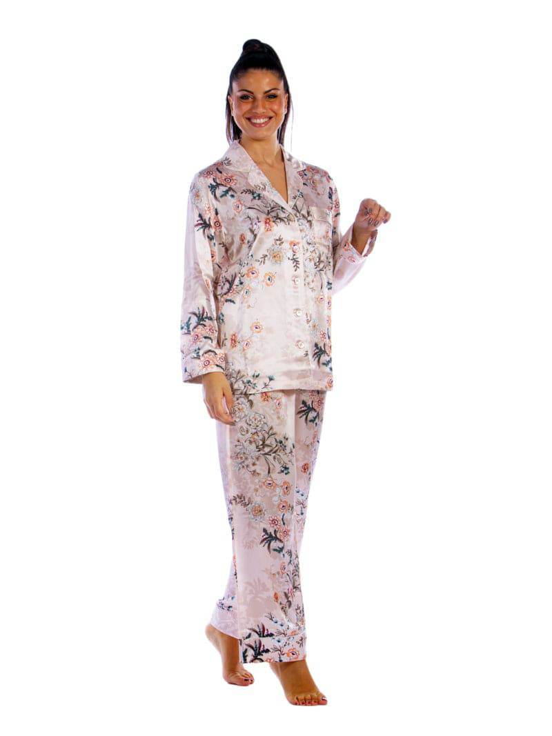 Pigiama Lungo Donna VSLT60835 Luna di Seta - evabiancheria