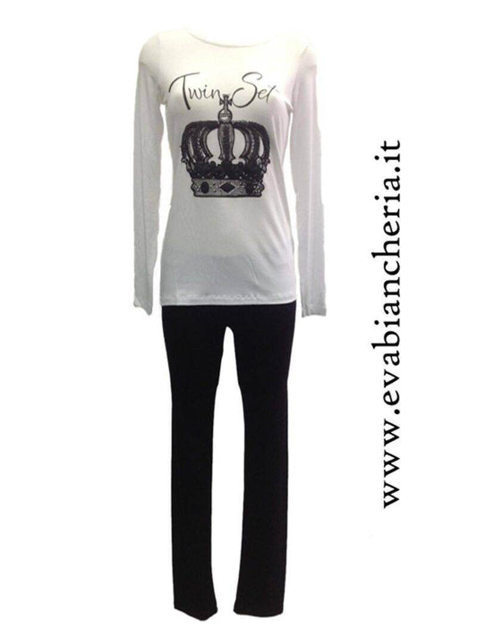Pigiama Lungo Donna XBB XDD Twinset - evabiancheria