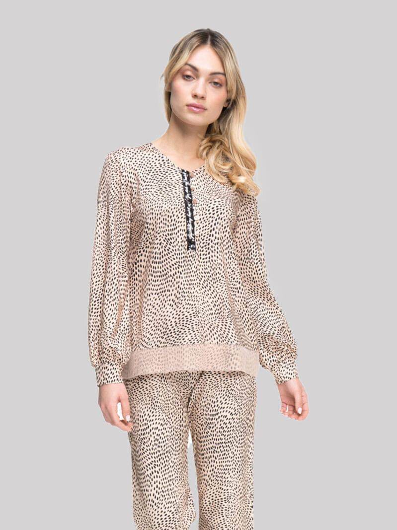 Pigiama Lungo Donna ZAFFERANO 8061 Pepita - evabiancheria