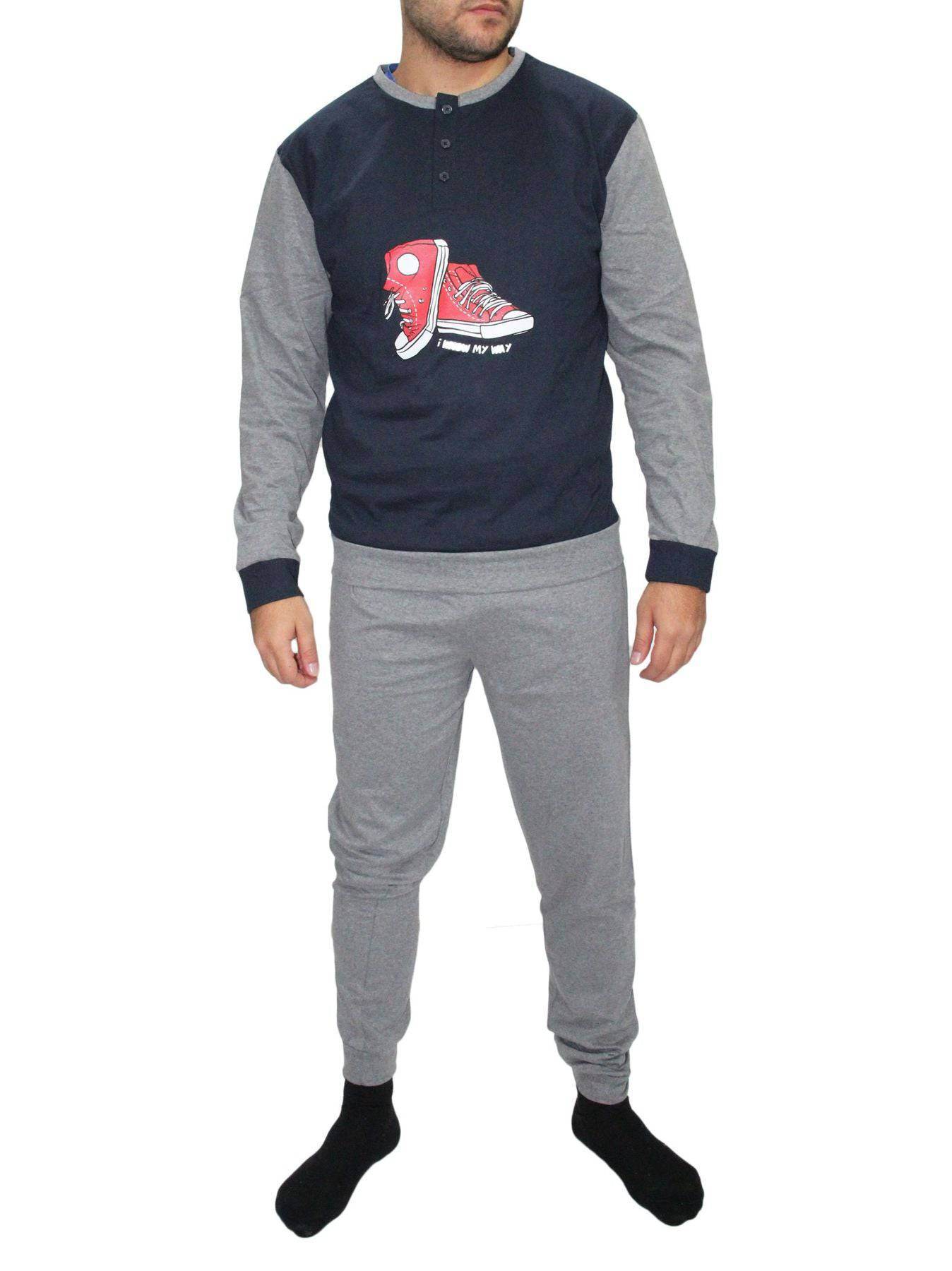 Pigiama Lungo Uomo 151 PF Dandy Ironic - evabiancheria